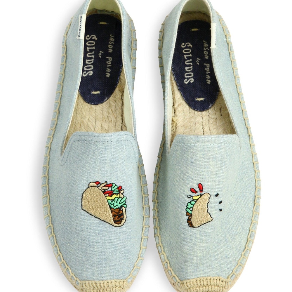 Soludos x Jason Polan taco espadrilles